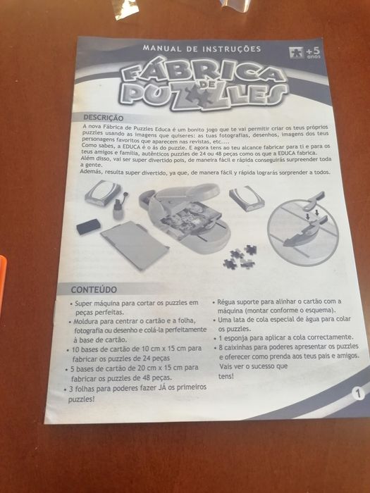 Jogo fábrica de puzzles da Educa
