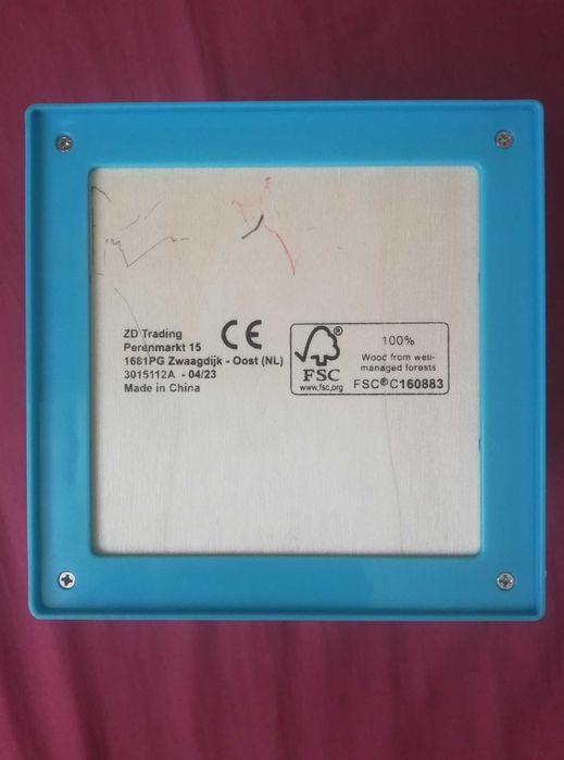 kostka edukacyjna drewniana zręcznościowa