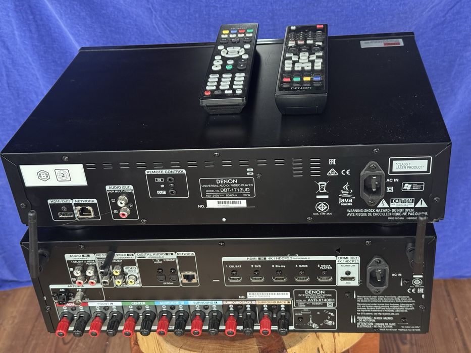 Amplituner Denon AVR-X1400H + odtwarzacz Denon DBT-1713UD