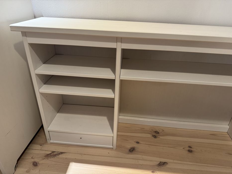 Biurko i nadstawka Hemnes Ikea