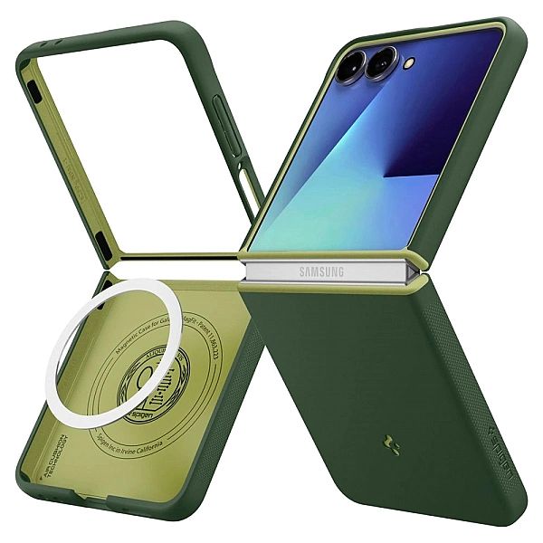 Etui Spigen Nano Pop MagSafe na Samsung Galaxy Z Flip 7 - zielone