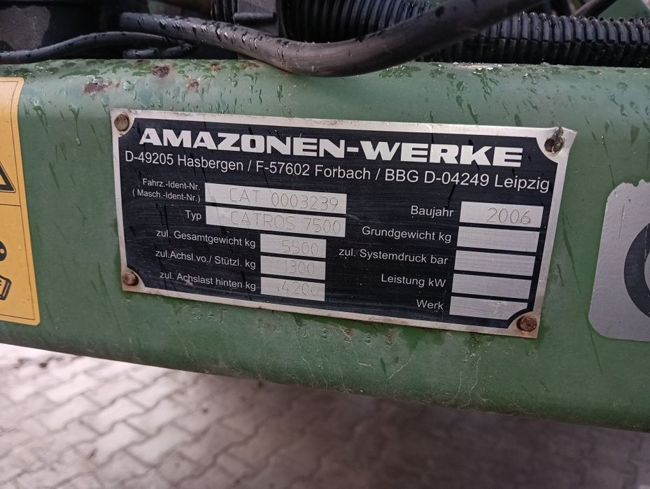 Agregat talerzowy talerzowka 2006r Amazone Catros 7500