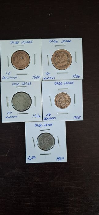 CABO VERDE  Lote unico apenas 8€ mais 1,5 correio verde