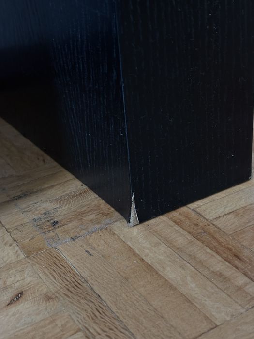 Consola aparador preto madeira moderno