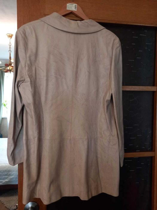 Куртка удлиненная кожаная . L/XL