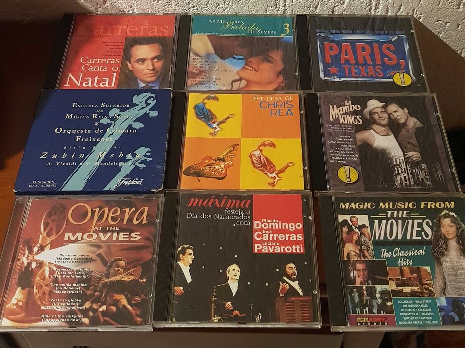 Cds musicas variadas lote de 9 cds por apenas 15€