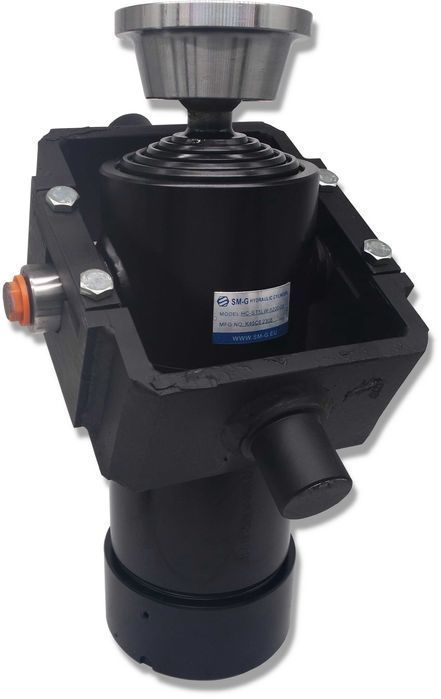 KOMPLET Siłownik skok 1200 kołyska agregat 24V [7201]