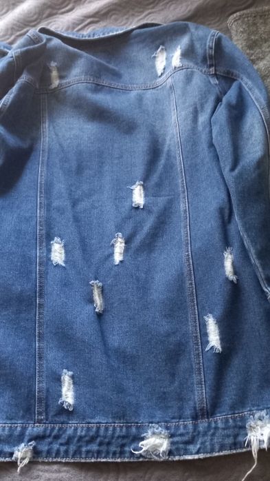 Kurtka dżinsowa dłuższa L damska