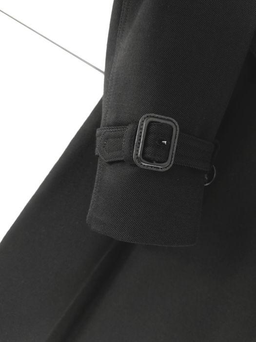 Trencz Massimo dutti 36 S czarny wiskozowy wełniany klasyczny pagony