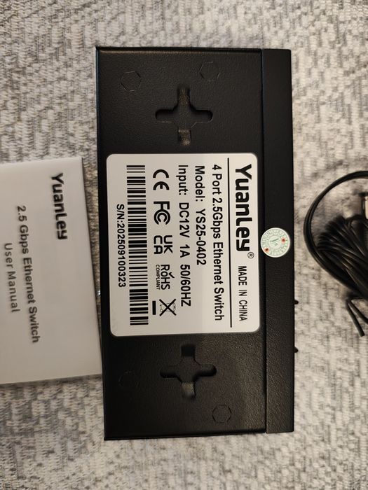 Switch sieciowy YuanLey YS25-0402 4x 2.5Gbps 2x 10G SFP+ NOWY