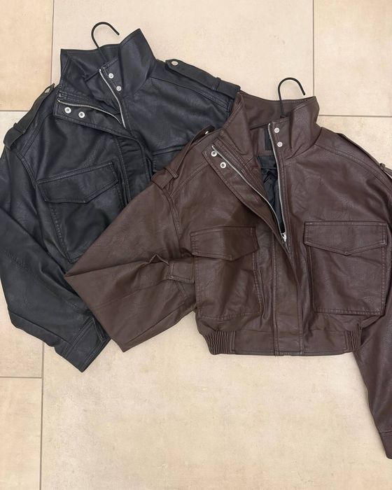 Куртка-бомбер екошкіра