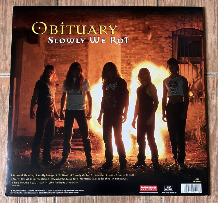 Obituary - Slowly We Rot LP