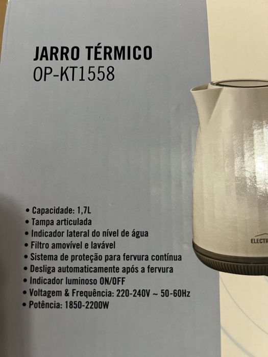 Cafeteira termica incompleta