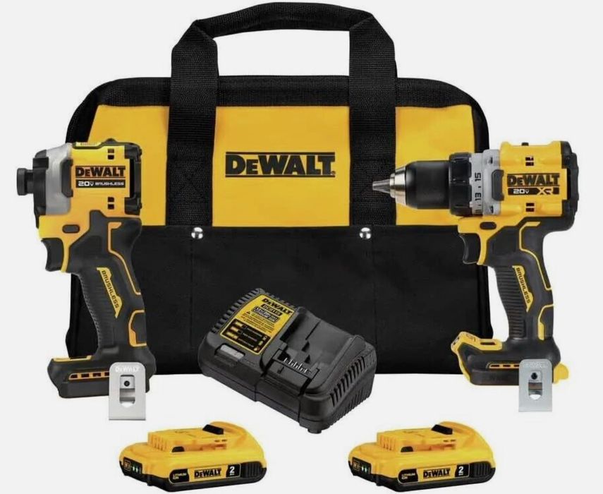 Акумуляторний безщітковий набір шуруповертів DEWALT DCK2051D2 20V MAX