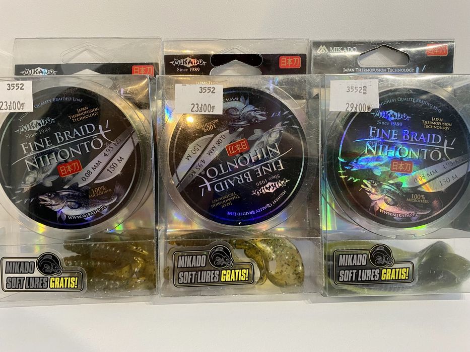 Mikado Nihonto Fine Braid - 0.10mm Angelschnur 7.7Kg Tragkraft 150m Schwarz