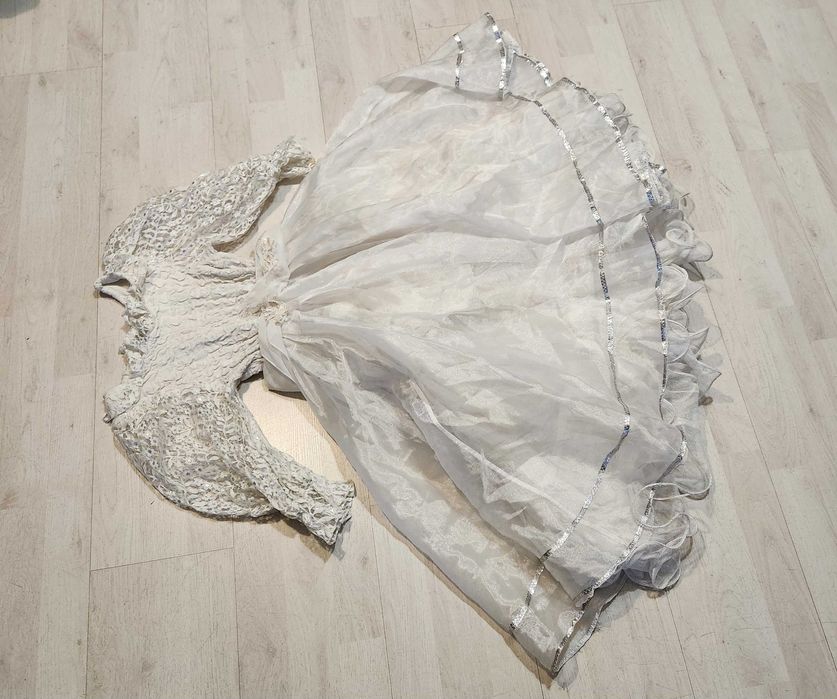 strój śnieżynka królewna królowa zima przebranie 1839