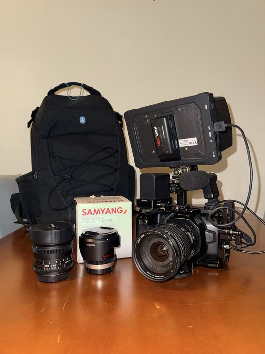 Blackmagic Pocket Cinema Camera 4K + Lentes + Rig + Crane 2S
