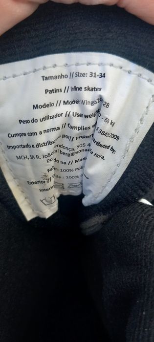 Patins em linha da Berg