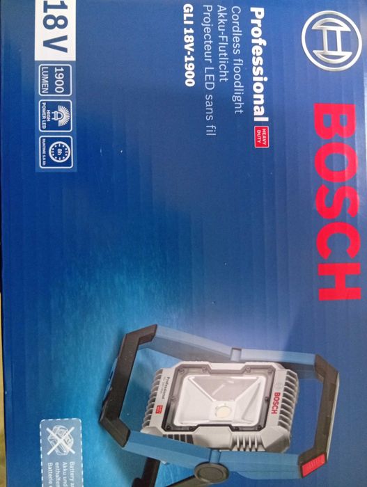 Lampa halogen roboczy LED Bosch GLI 18V-1900 nowy