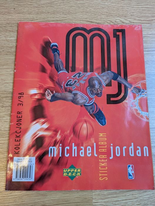 Michael Jordan upper deck 1998 album z naklejkami