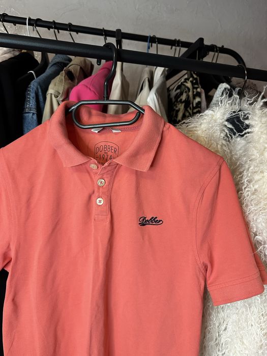 Koralowa koszulka polo Dobber | 36 S | 100% bawełna | stan idealny