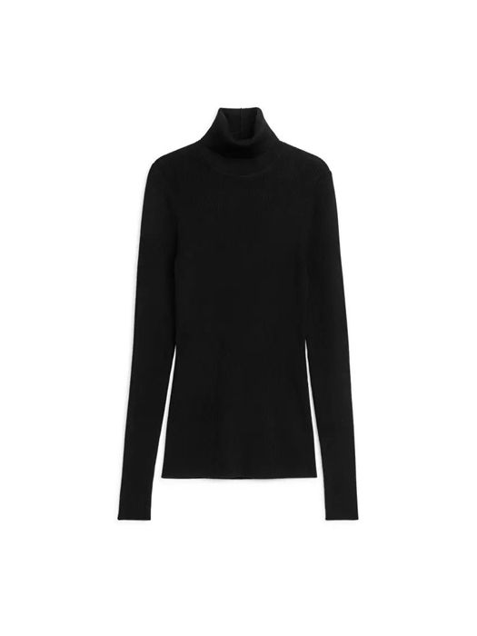 Вовняний чорний гольф Arket cos