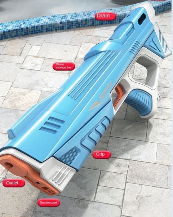 Водяний пістолет на акумуляторі water gun бластер superior
