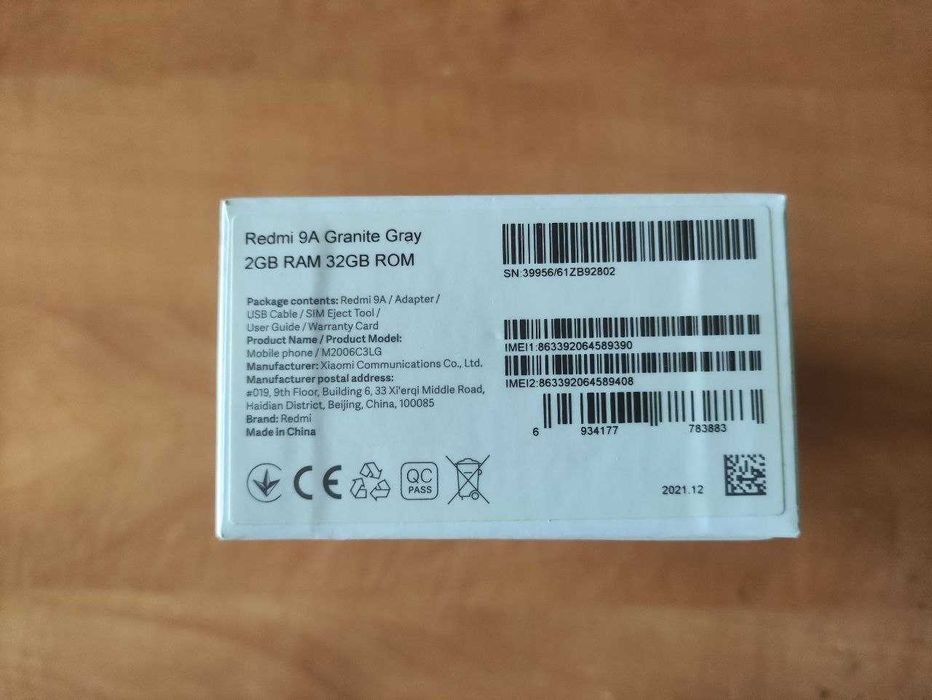 Redmi 9A Granite Gray 2GB RAM 32GB ROM