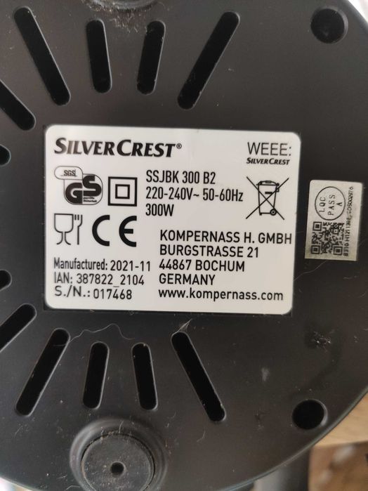 Wyciskarka wolno obrotowa Silvercrest 300W