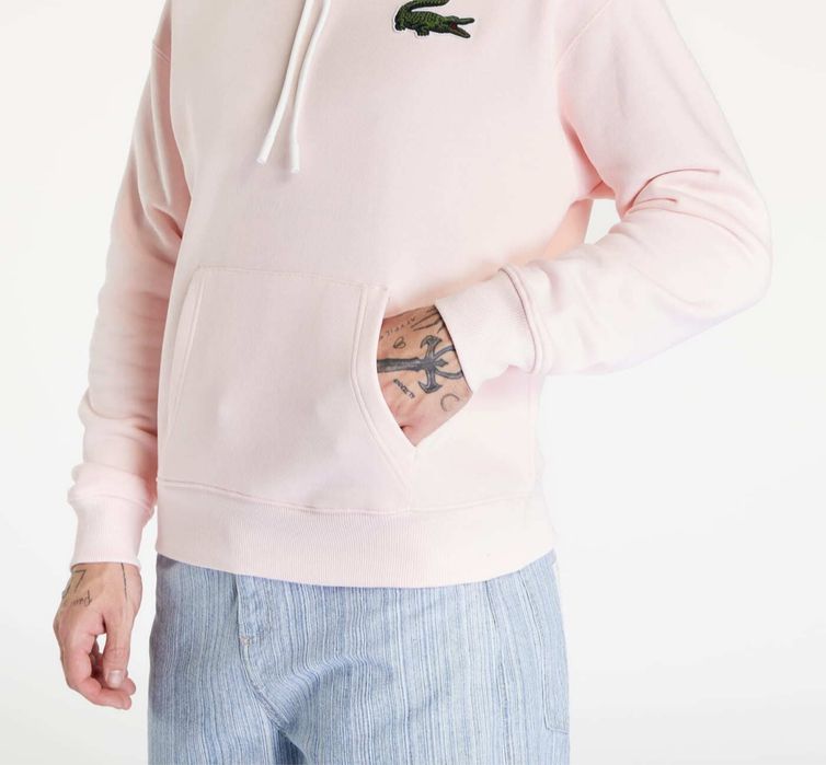 Худі lacoste ніжно рожеве унісекс розмір s