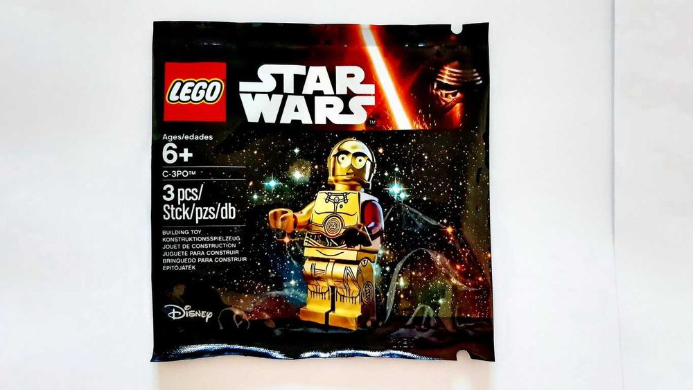 Lego Star Wars 500_2948 - C-3PO Polybag with Dark Red Arm, Sealed