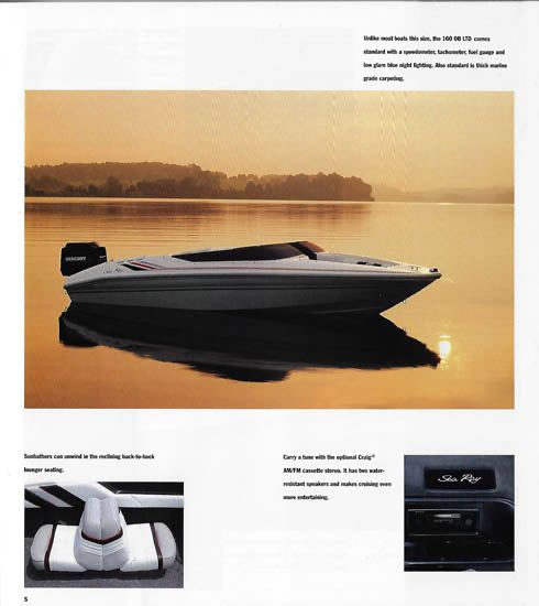 Barco SeaRay proa aberta , Motor Novo