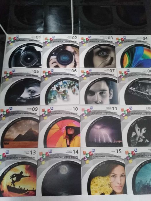 Curso de Fotografia e Vídeo digital 32 Cds + 8 Livros ( Completo ).