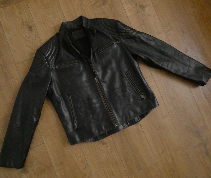 Kurtka skórzana męska TRU3 skóra PILOTKA biker XL