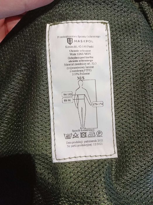 Softshell ocieplacz ubranie ochronne wz 128Z goreteks gore-tex M/S