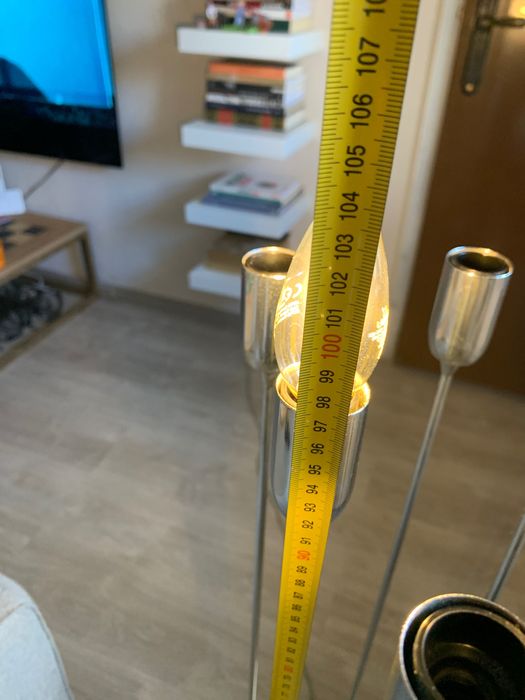 Candeeiro tecto inox