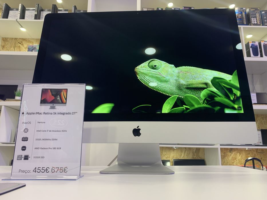Apple iMac Retina 27" 5k |  CPU i7 | 32GB RAM / 512 SSD | Loja física