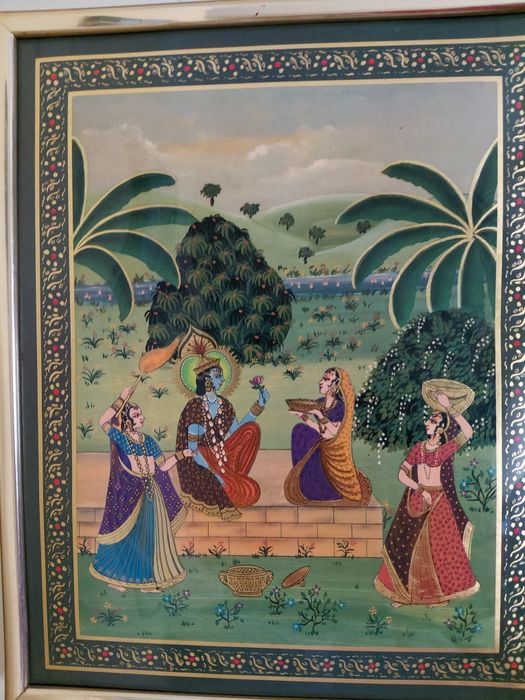 Quadro com moldura indiano