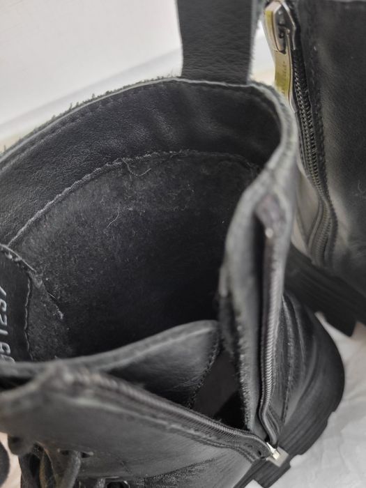 Зимові шкіряні черевики, ботінки 37 розмір