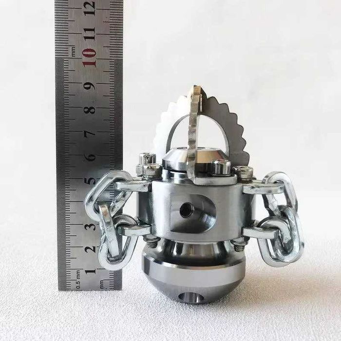 Наконечник для очищення каналізації високого тиску, ланцюгова насадка