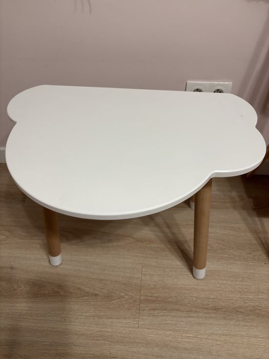 Stolik dzieciecy chmurka z krzesełkiem motylek drewno