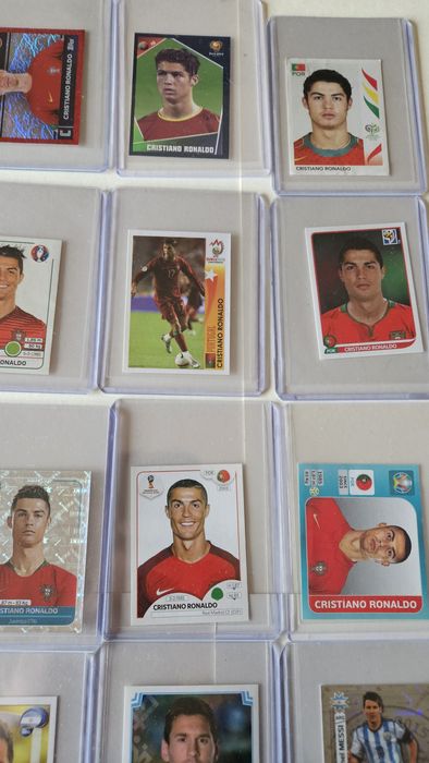 Coleção completa messi ronaldo euro copa América