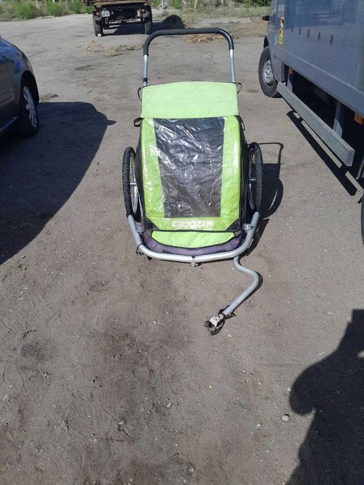 Причеп для велосипеда для двох дітей