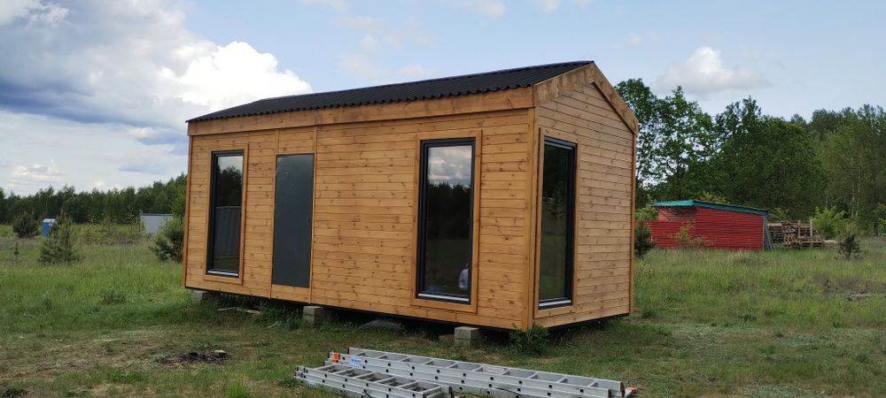 Dom domek mobilny całoroczny na działkę ROD bez pozwolenia