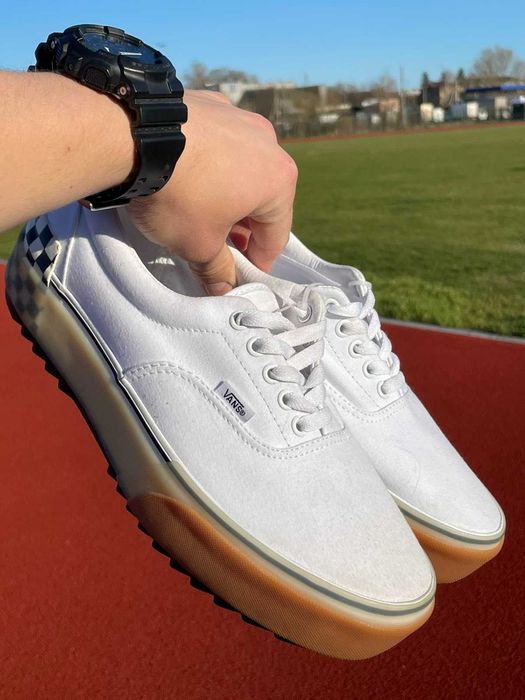 New! Кеды Vans Era Stacked White Checkerboard 42.5 VN0A4BTOTDC Вансы