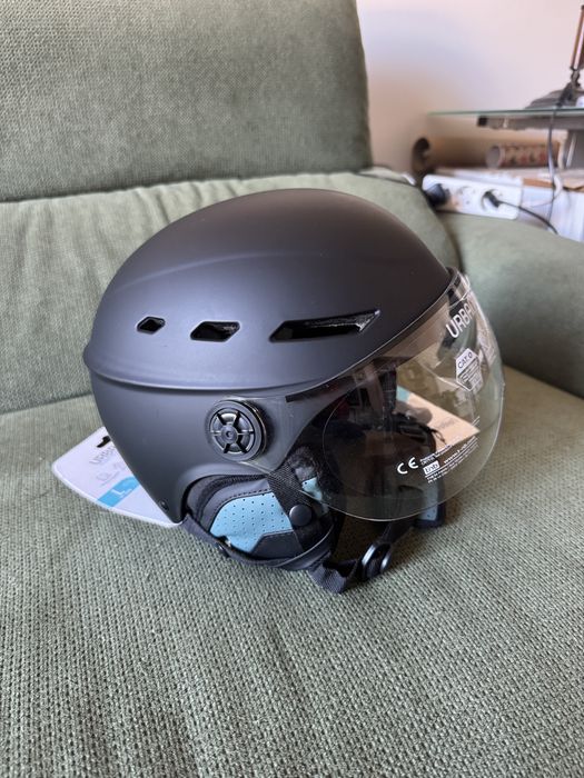 Capacete bicicleta com viseira