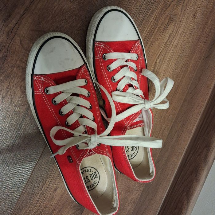 Trampki, sneakersy, czerwone, Big Star