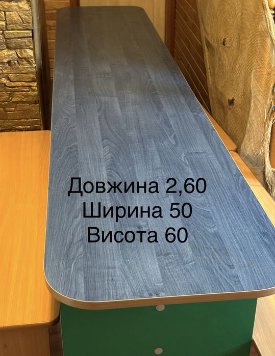 Стіл, лавки, ліжко, матрас, стільчики для дітей