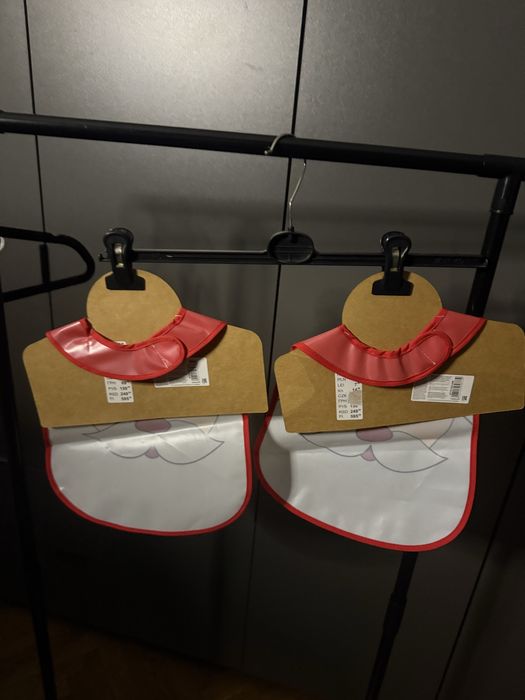 Нагрудники дитячі новрічні 2шт , слюнявчики 2шт sinsay