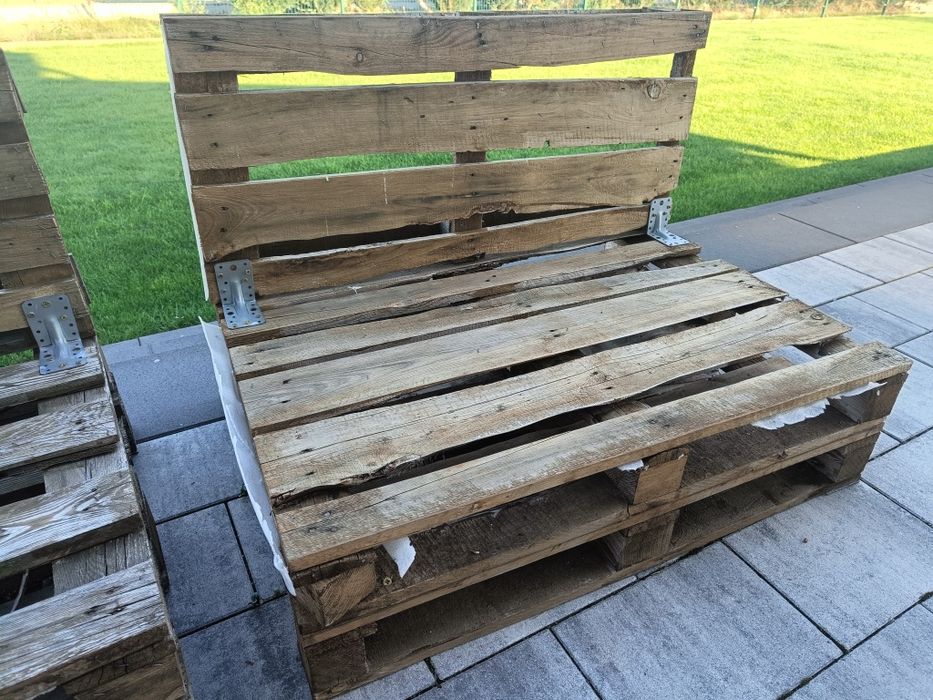 Ławka ogrodowa z palet, meble z palet